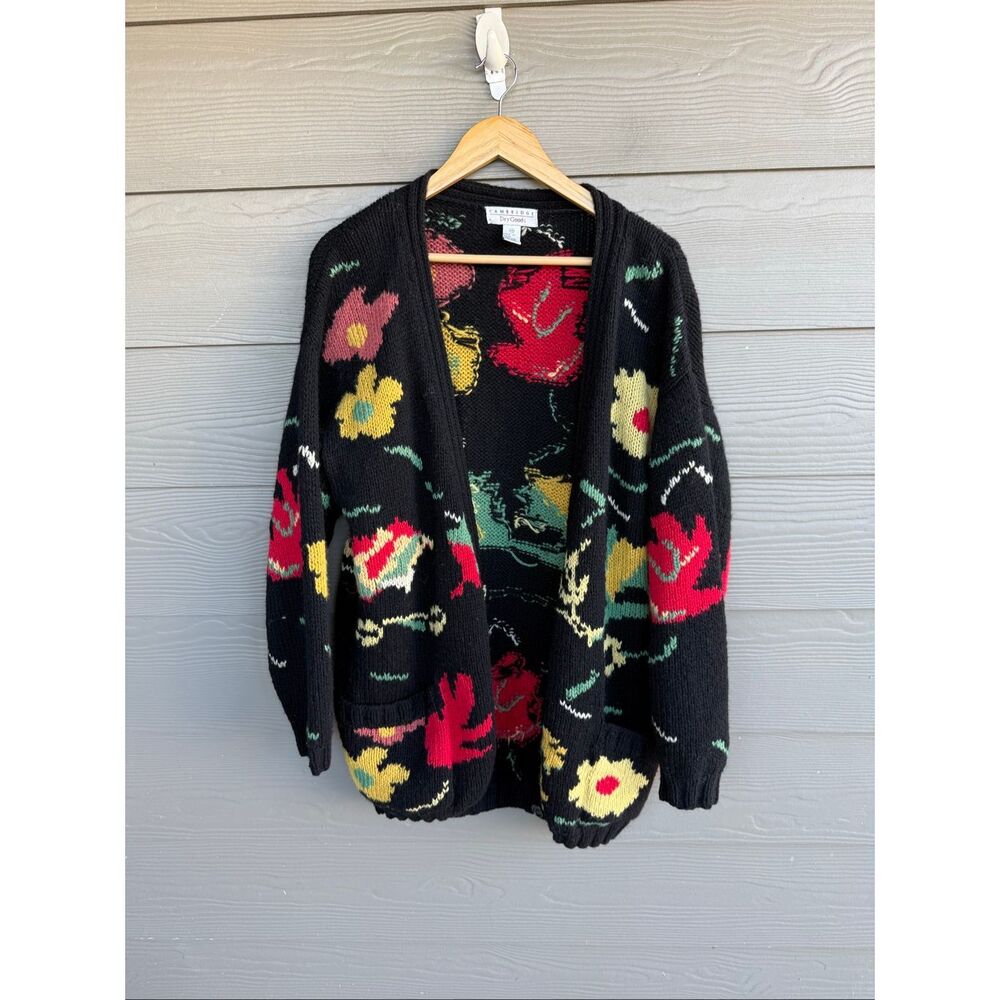 Cambridge Dry Goods vintage 100% wool grandmacore cardigan